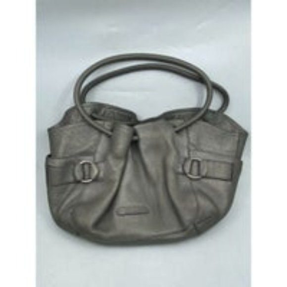 COLE HAAN Gray Large Leather Tote/ - Picture 3 of 4